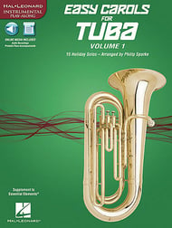 Easy Carols #1 Tuba Book with Online Media Access P.O.P. cover